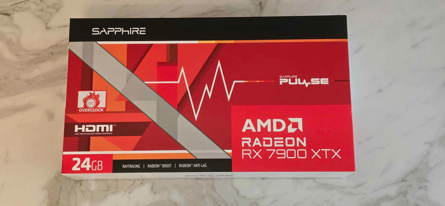 Sapphire AMD Radeon RX 7900 XTX PULSE Graphics Card for Gaming - 24GB